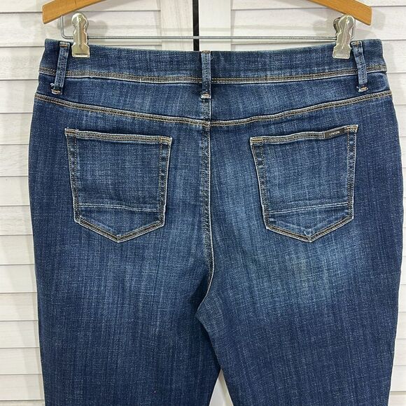 Chico's Girlfriend Crop Jeans Size 1.5 Size 10 So Slimming High Rise Denim - Picture 8 of 13